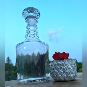 Elegant Glass Decanter Vintage